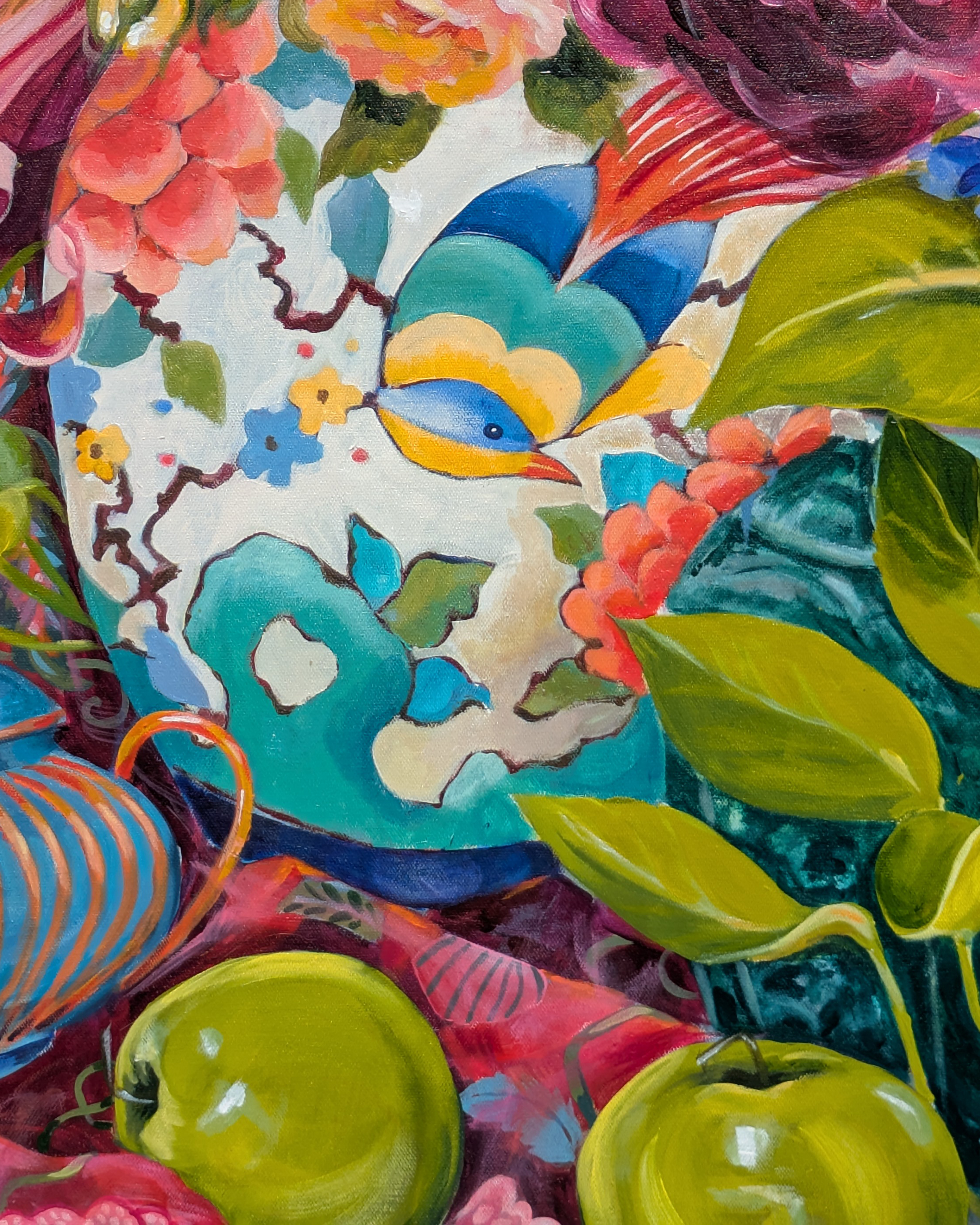 Floral Arrangement on Kenzo Scarf — view 2